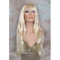 ALICIA XL | Light Blonde Long Wig X-Long Skin Part Swept Bangs 28" 