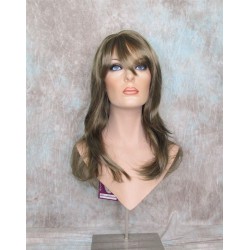 ALICIA | Dark Ash Blonde Long Wig Layers Skin Part Full Bangs 