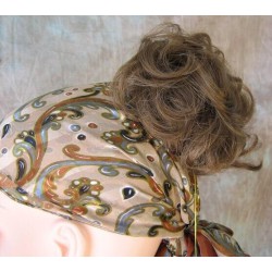 BECKY | Golden Brown Jaw Clip Ponytail Curl 4-5" Hairpiece 