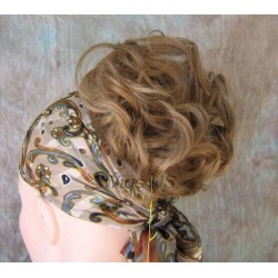 BECKY | Honey Golden Brown Jaw Clip Ponytail Curl 4-5" Hairpiece 