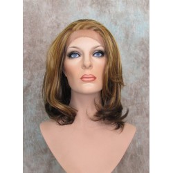 LF CHERISH | Medium Brown Mix Lace Front Wig Long Layered Bob No Bangs