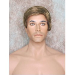 CHARLES | Medium Blonde Short Layered Men's Wig Simulated Side Part Man 