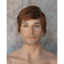 ALEX | Short Mens Layers Wig COLOR CHOICE Left Skin Part 