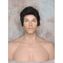 GREGORY | Dark Brown Gentle Wave Men's Wig Longer Top Full Hairpiece 